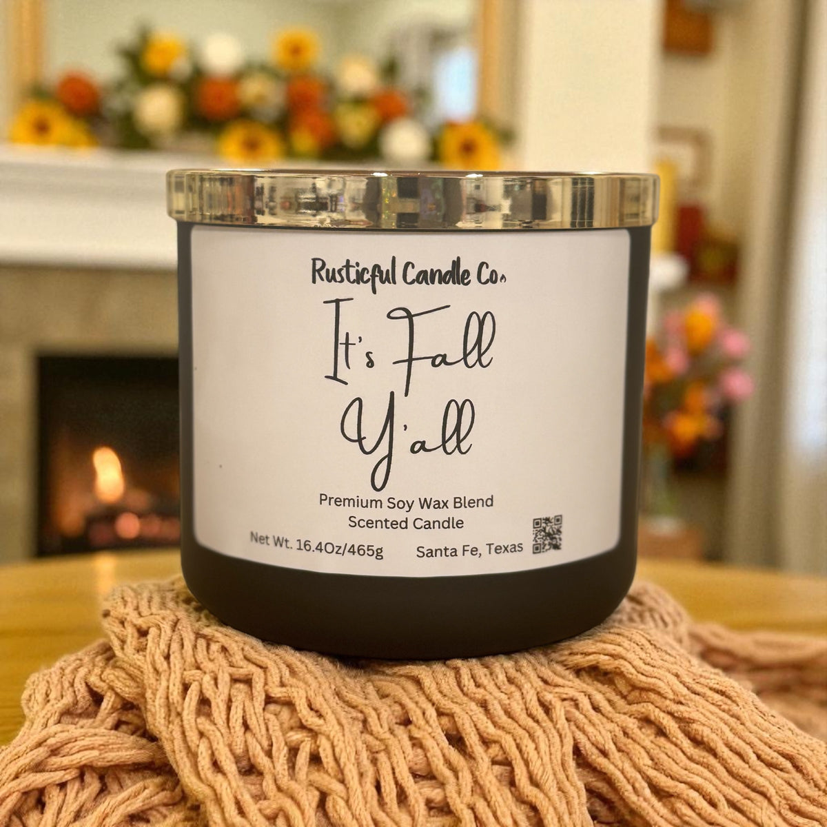 It's Fall Y'all 3 Wick Scented Candle