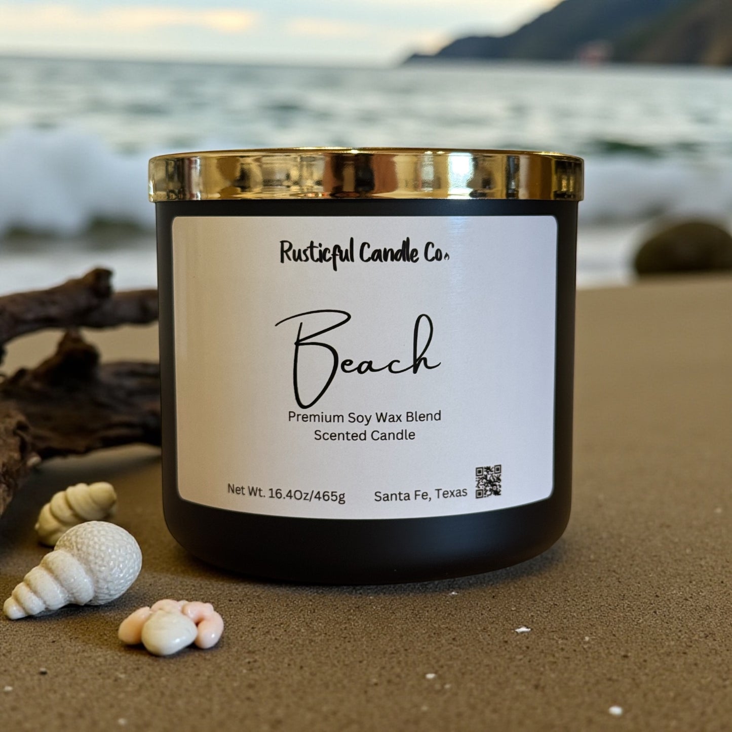 Beach 3 Wick Scented Candle