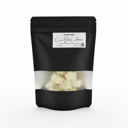 Black packaging of Cacao Butter Cashmere with visible product inside on a white background