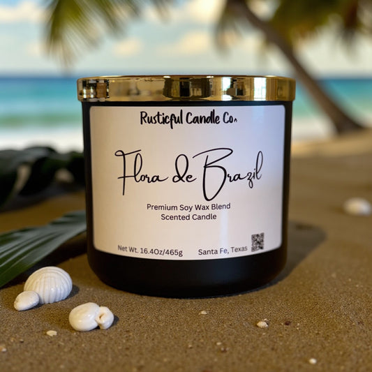 Flora de Brazil 3 Wick Scented Candle