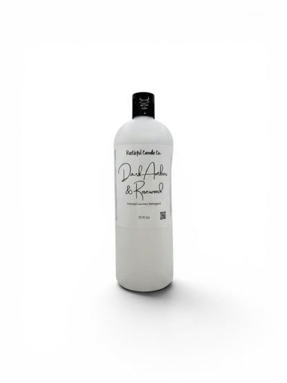 White bottle with black cap on a white background