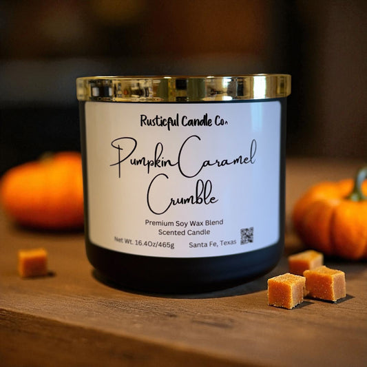 Pumpkin Caramel Crumble 3 Wick Scented Candle