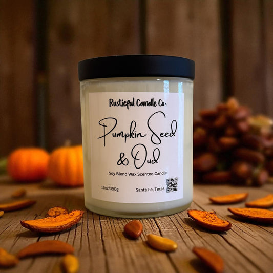 Pumpkin Seed & Oud 2 Wick Scented Candle
