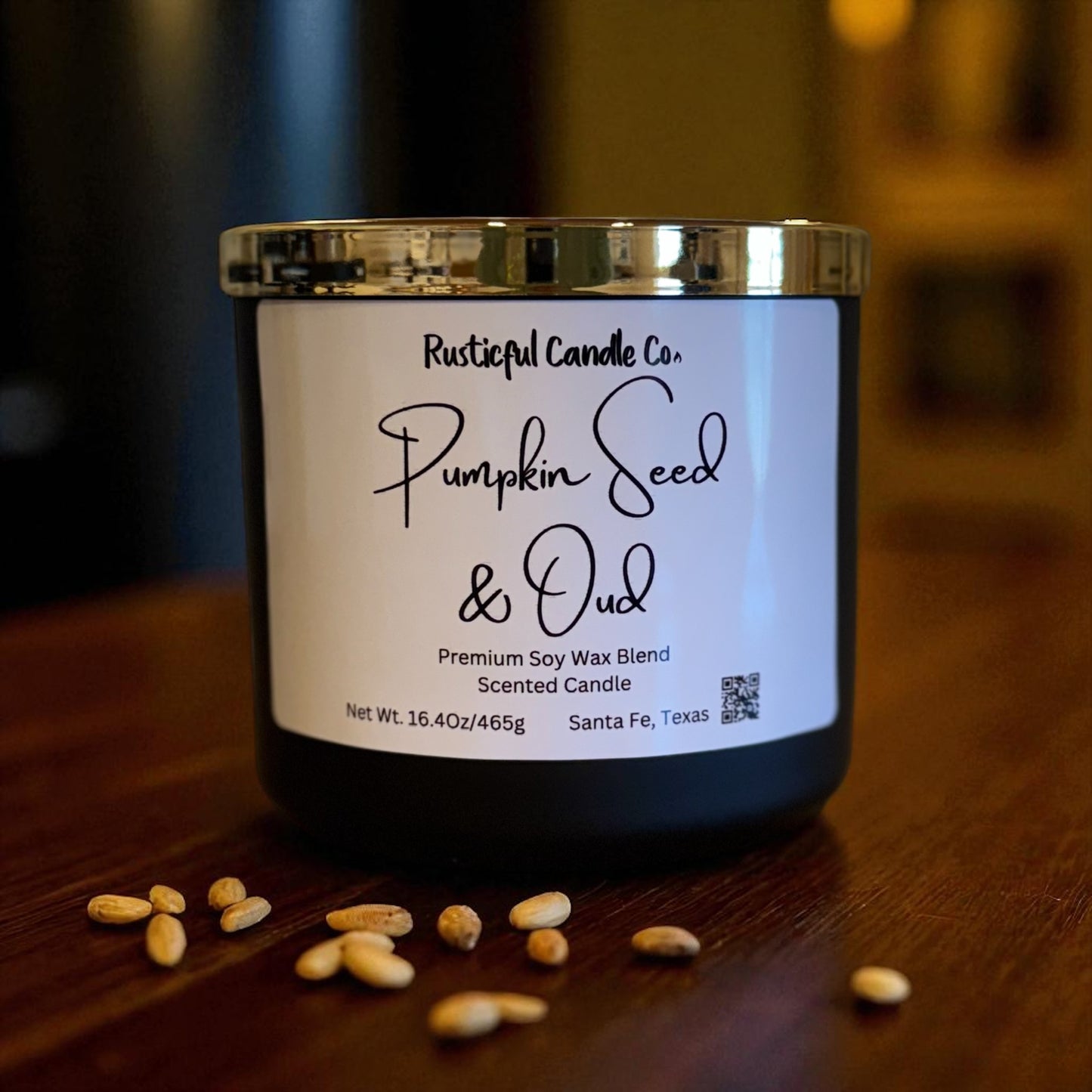 Pumpkin Seed & Oud 3 Wick Scented Candle