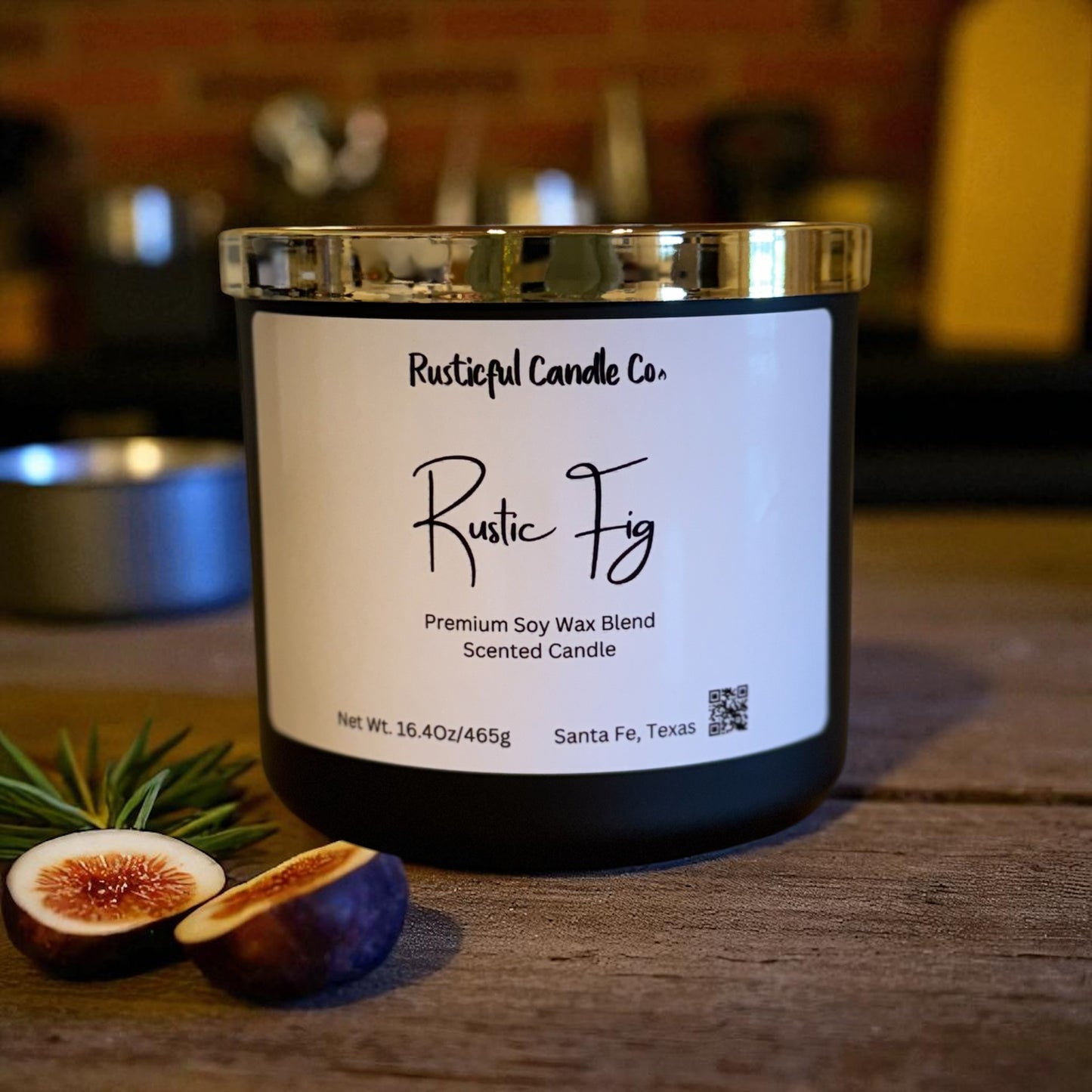 Rustic Fig 3 Wick Scented Candle