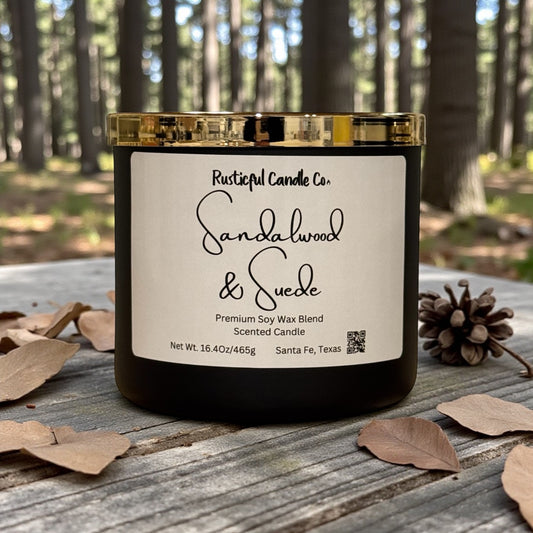 Sandalwood & Suede 3 Wick Scented Candle