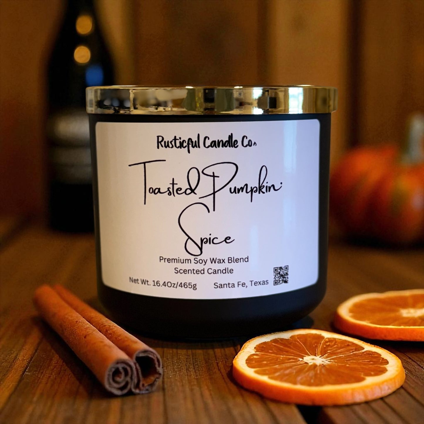 Toasted Pumpkin Spice 3 Wick Scented Candle