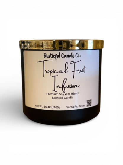 Tropical Fruit Infusion 3 Wick Scented Candle